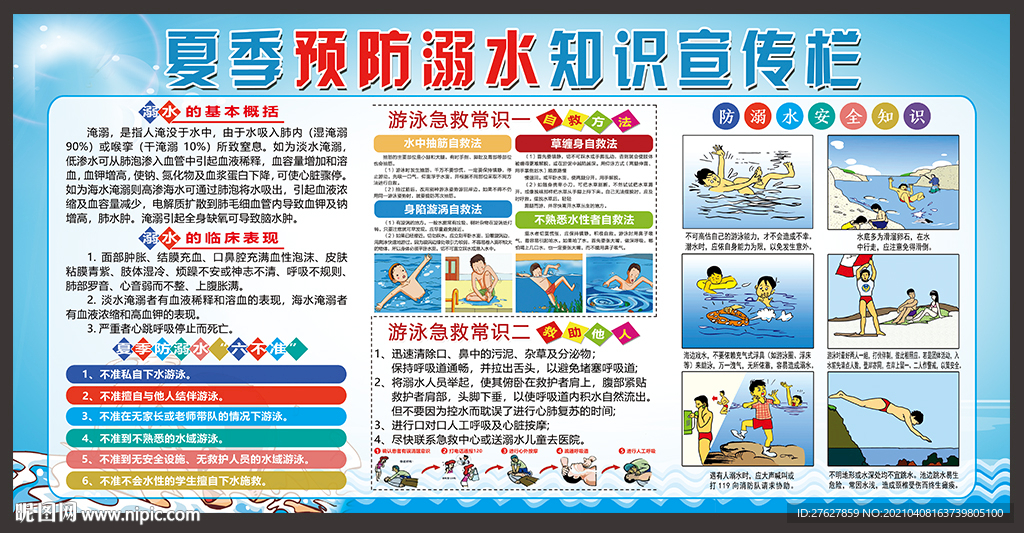 防溺水安全宣传栏
