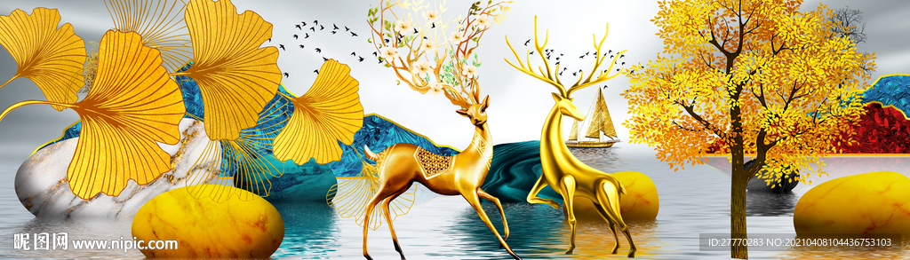 发财树麋鹿石来运转