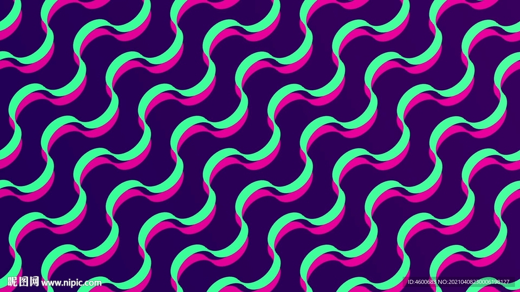 抽象流浪线条纹理图案动态视频