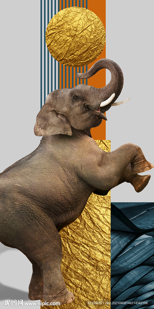 抽象玄关装饰画