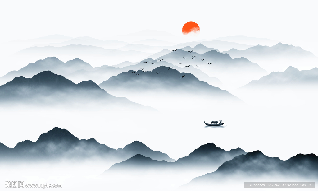 意境山水画
