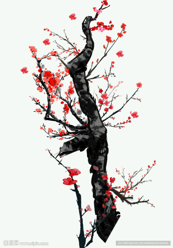 水墨梅花