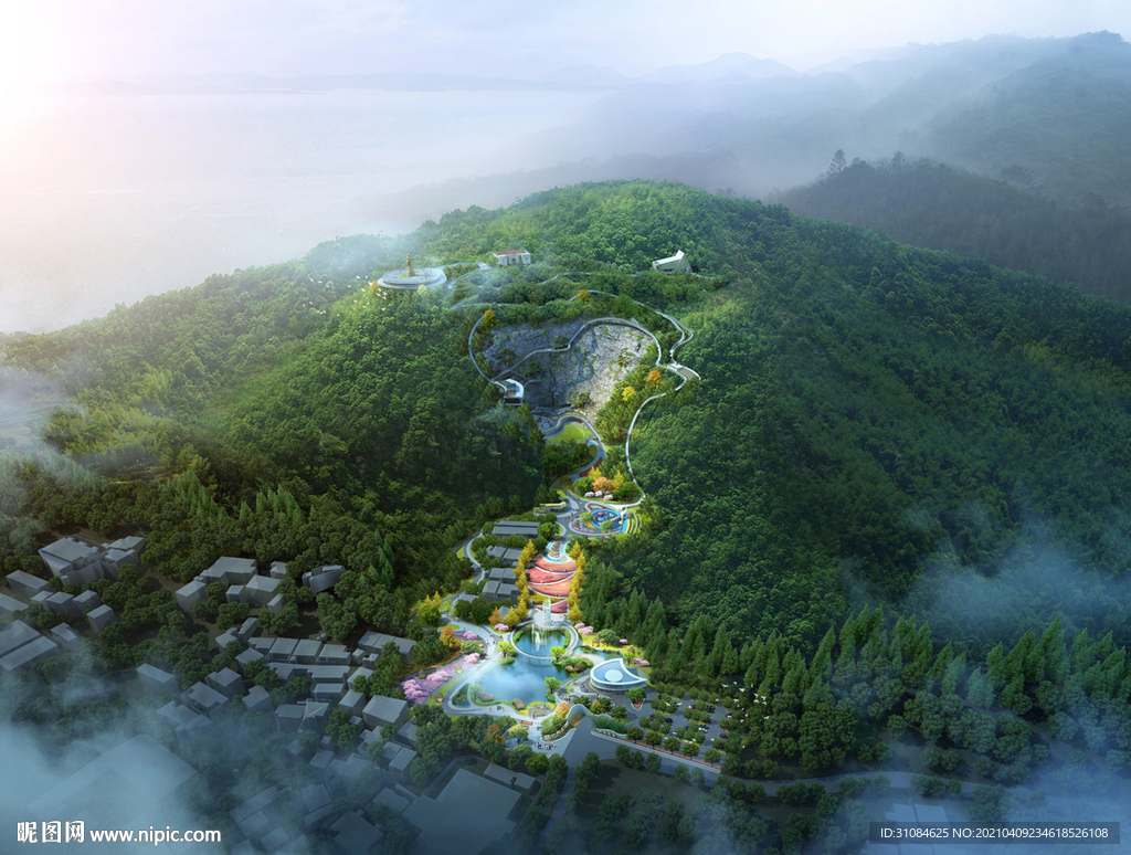 景观效果图山体效果图自然效果图