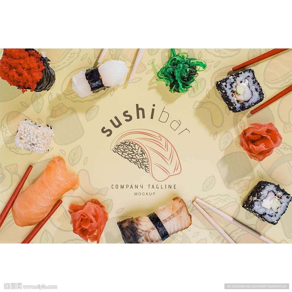寿司海报垫餐单