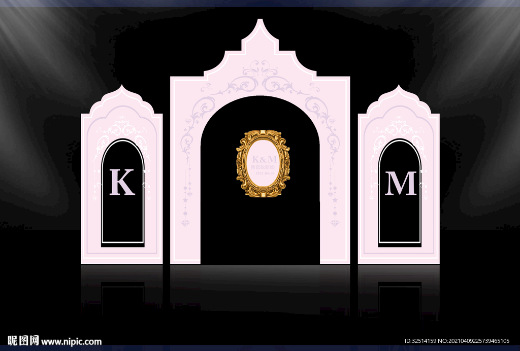 拱门  城堡婚礼背景