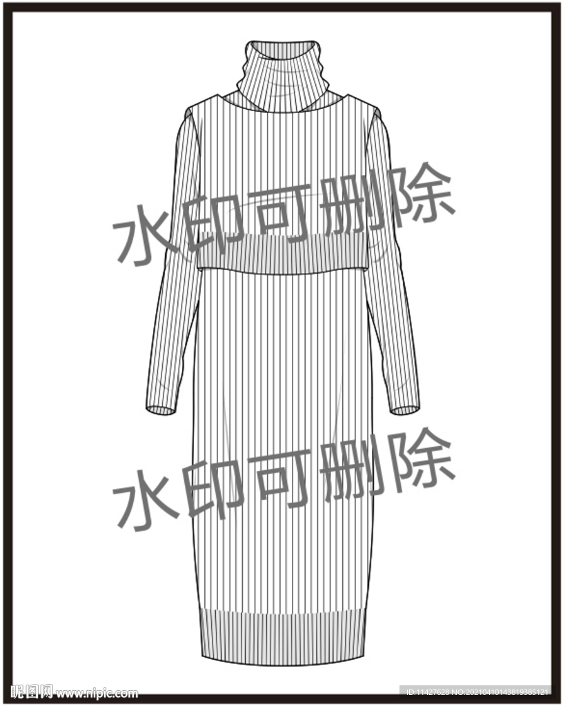 服装设计连衣裙女装款式衬衫T恤