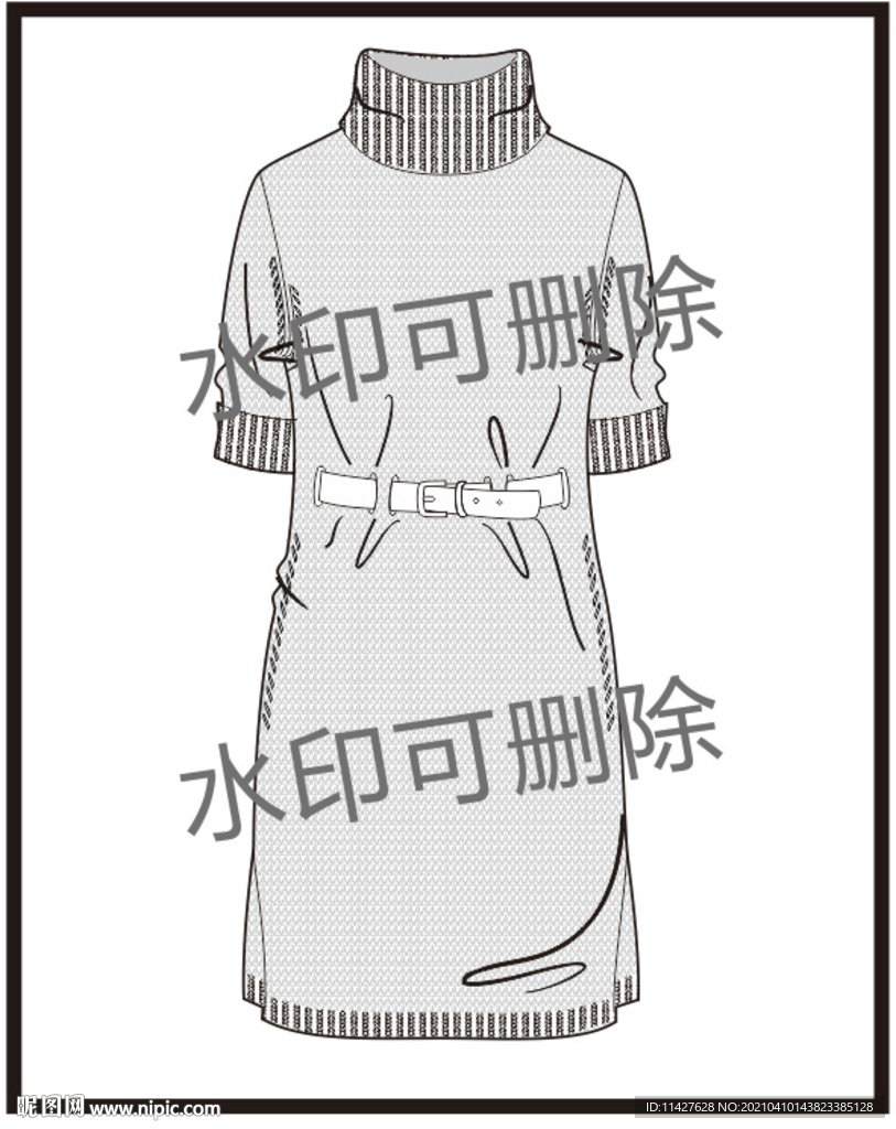 服装设计连衣裙女装款式衬衫T恤