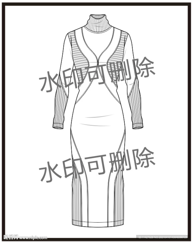 服装设计连衣裙女装款式衬衫T恤