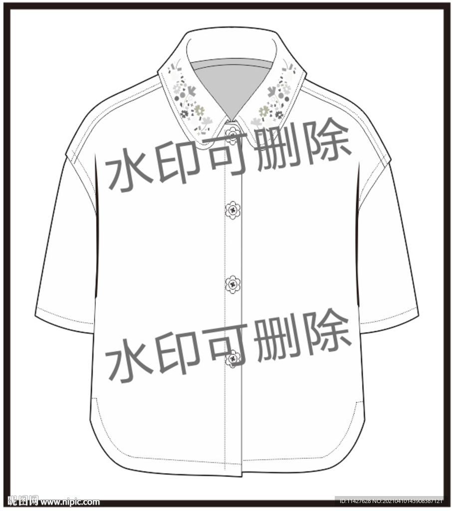服装设计连衣裙女装款式衬衫T恤