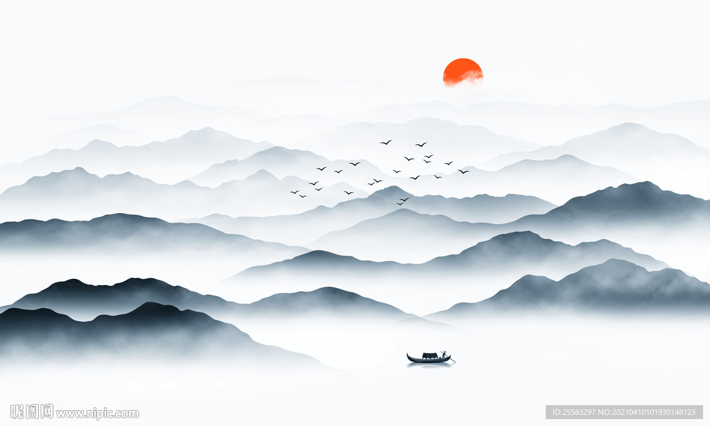 新中式山水