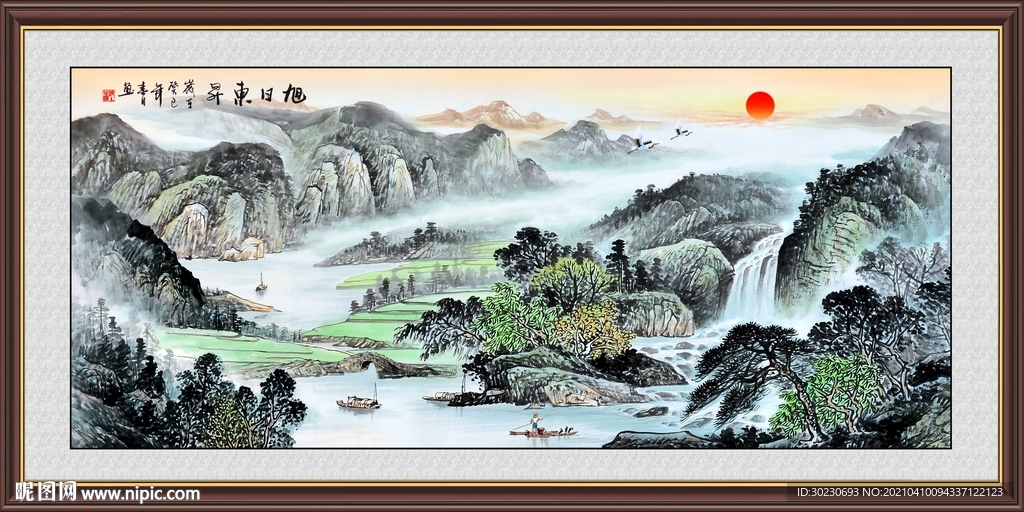 国画山水装饰画