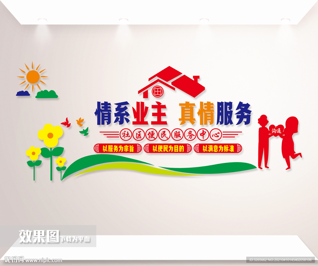 物业服务文化墙