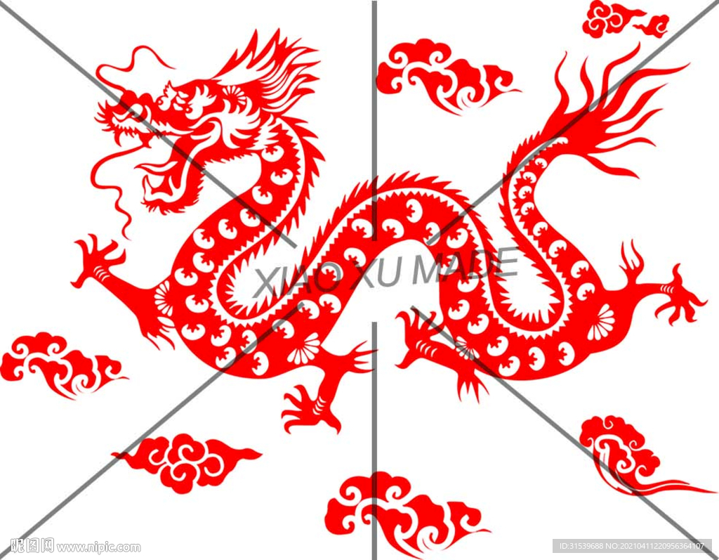 龙剪纸