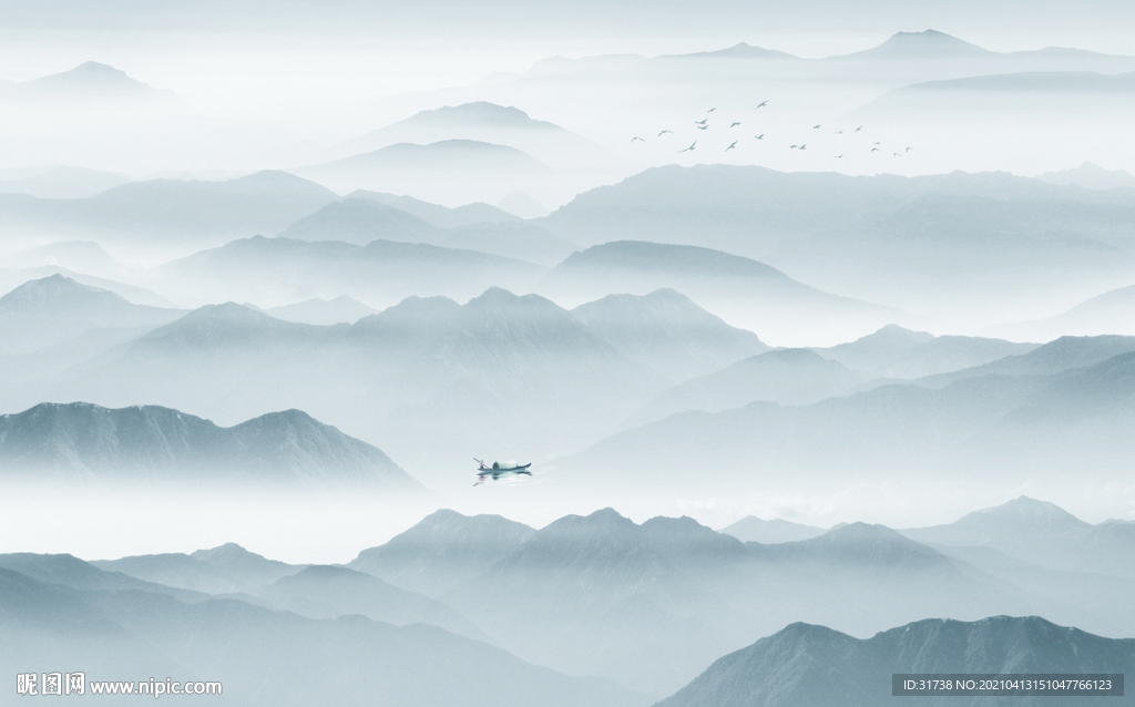 水墨山水画