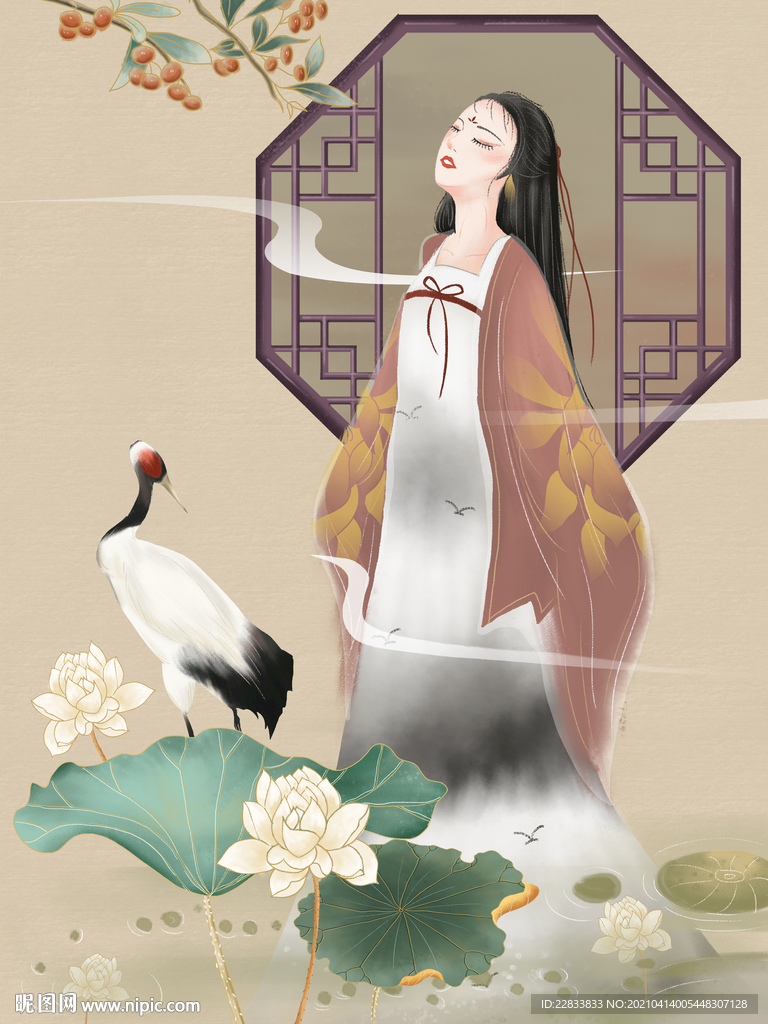 中国风女子插画