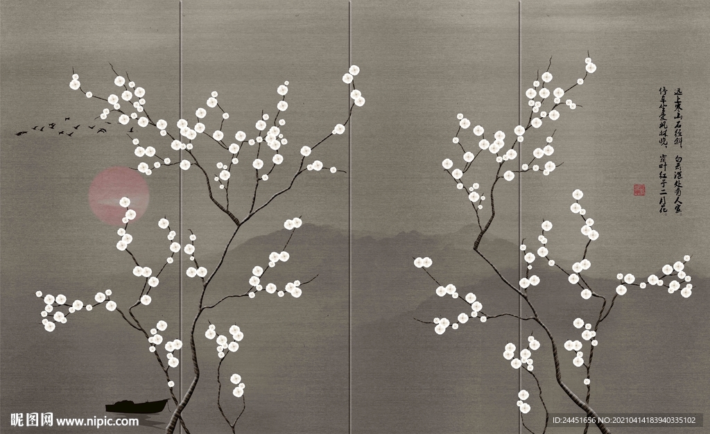 梅花装饰画
