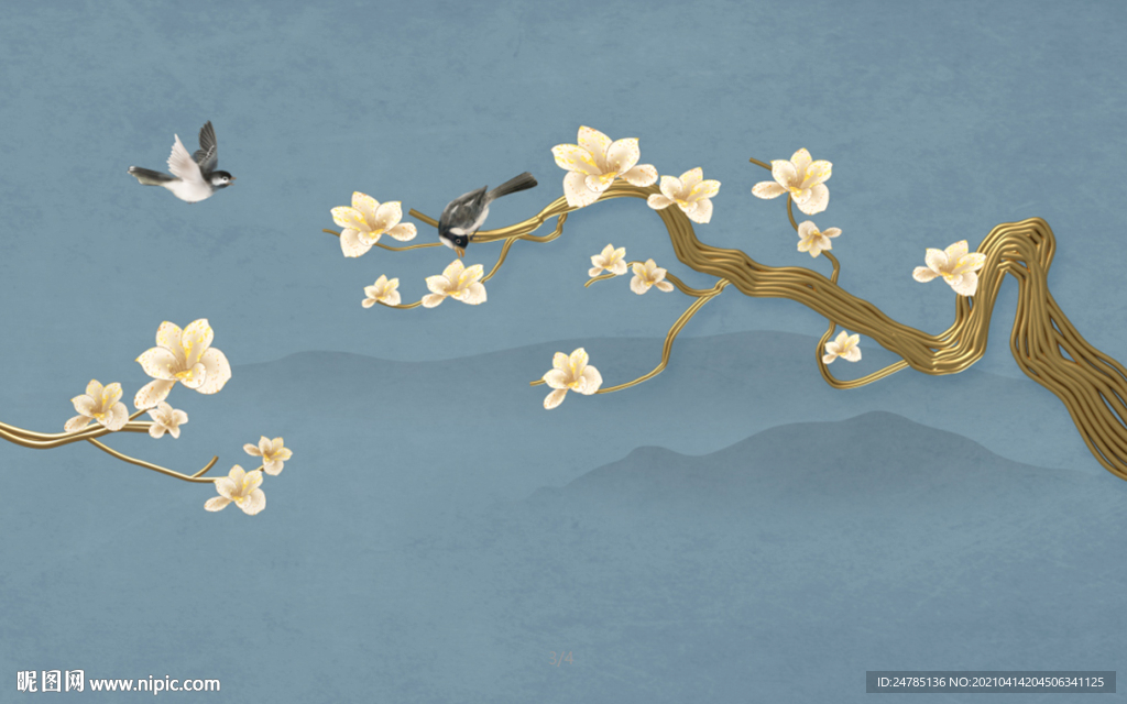 花鸟画手绘