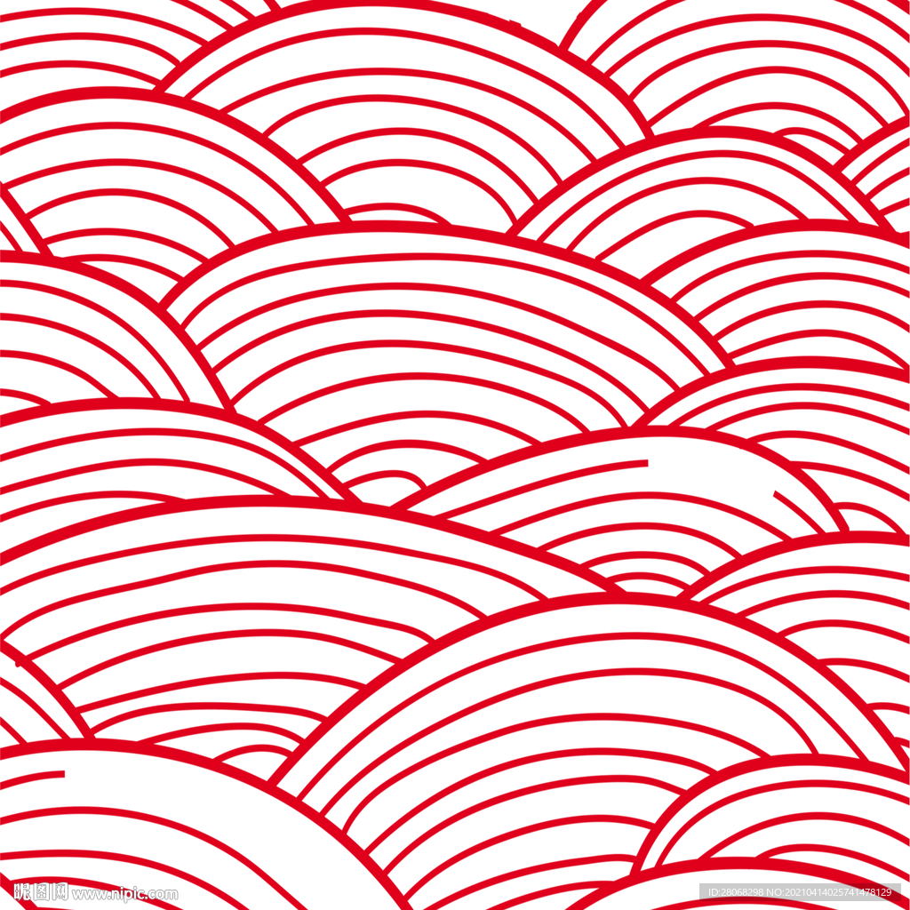 红色线条装饰背景