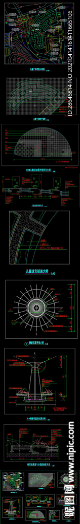 儿童迷宫及游乐场大样图