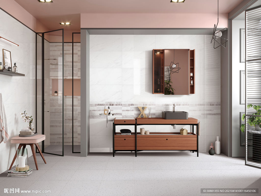 瓷片分层效果图