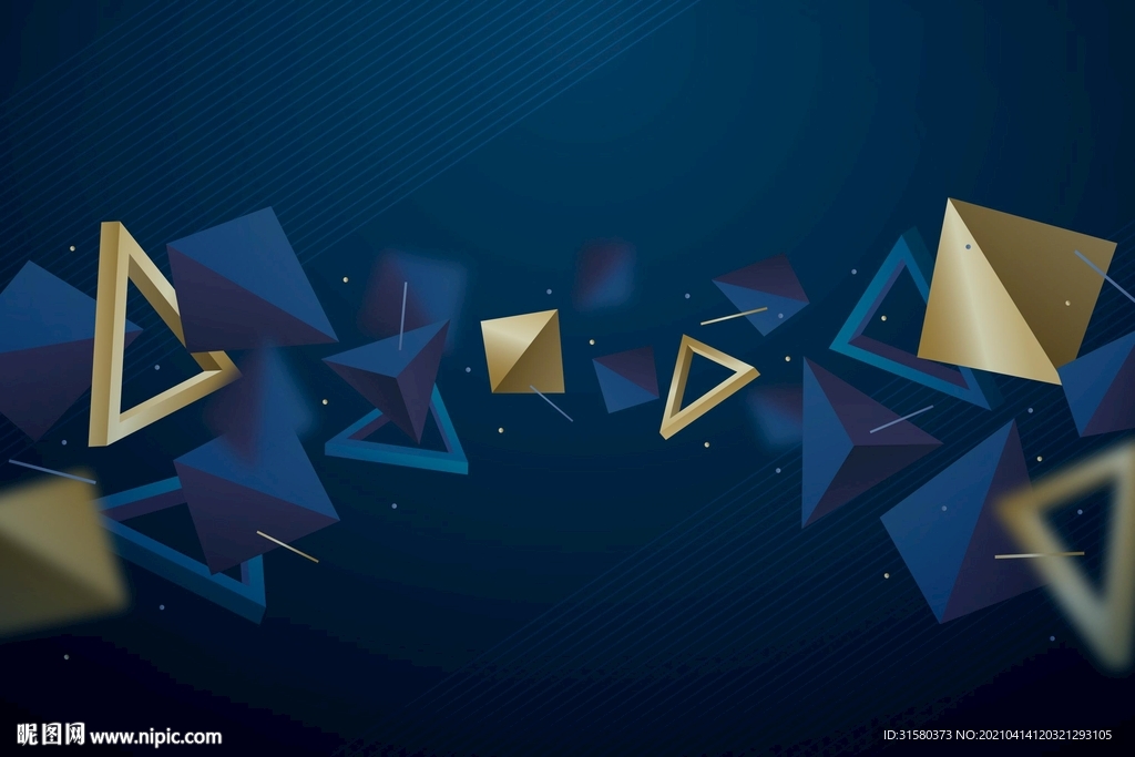 多边形深色背景