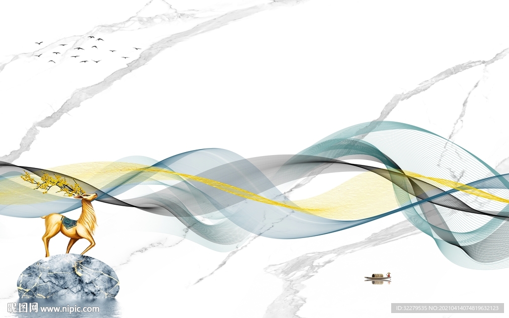 麋鹿新款爵士白 TIF分层