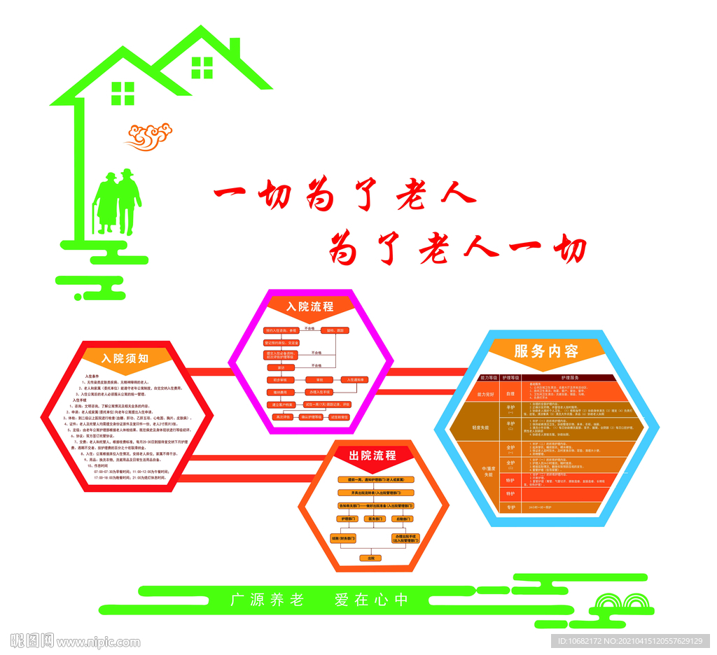 老年公寓文化墙