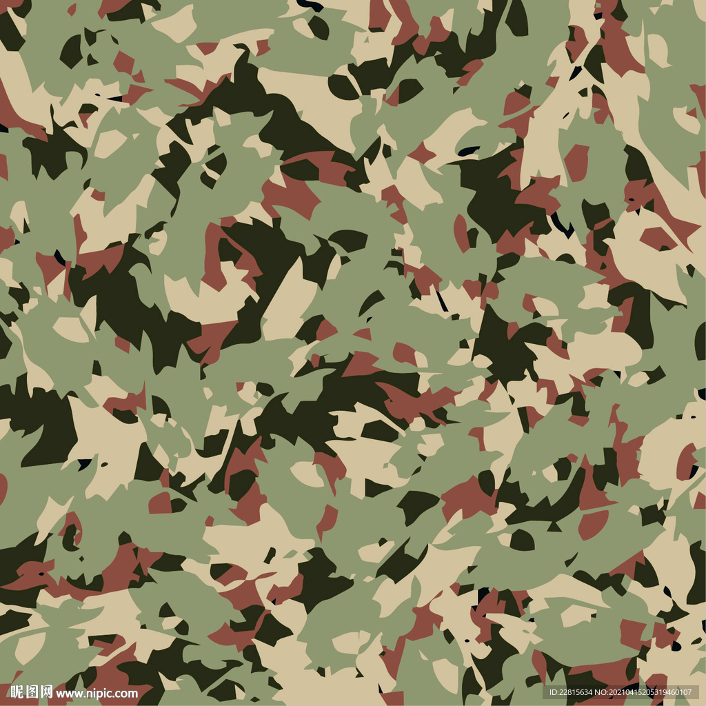 矢量迷彩图案纹样数码印花设计