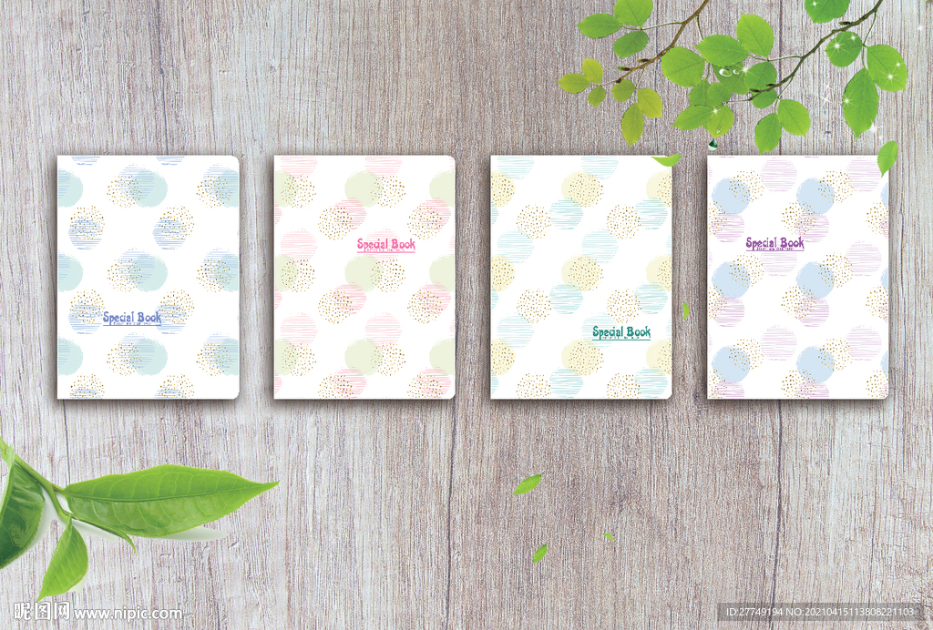 手绘抽象斑点本子学生日记本子