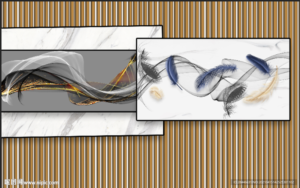 新中式电视背景墙