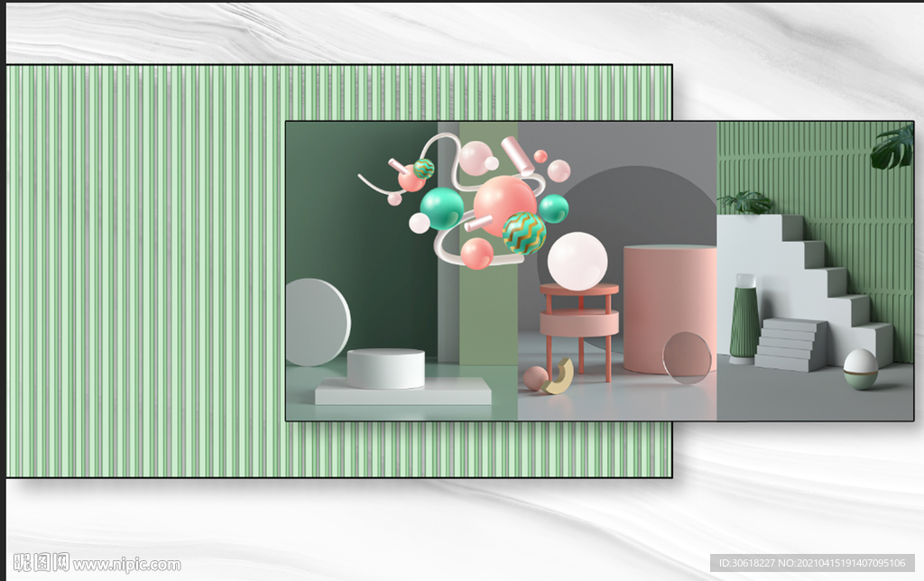 北欧背景墙装饰画