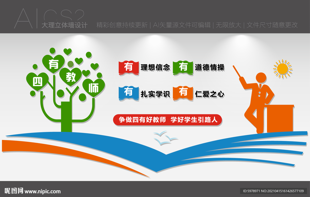 四有教师文化墙