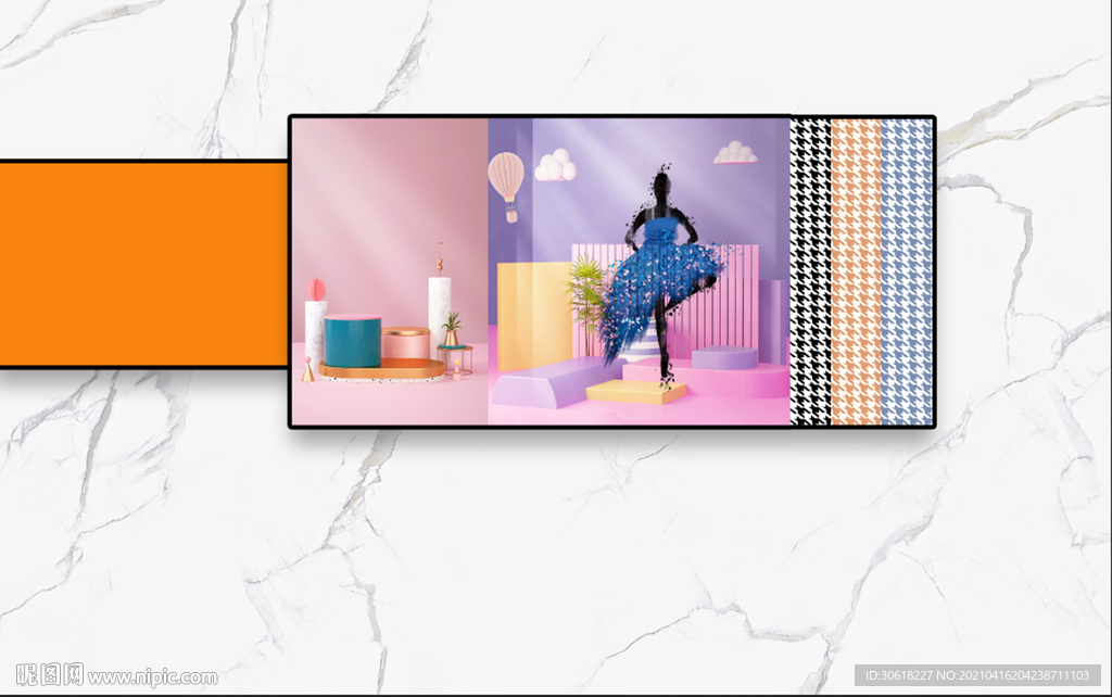 北欧背景墙装饰画