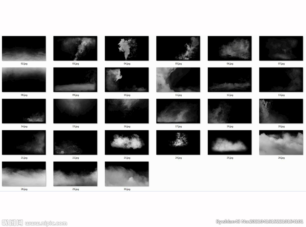 30款烟雾缭绕仙境效果图片叠加