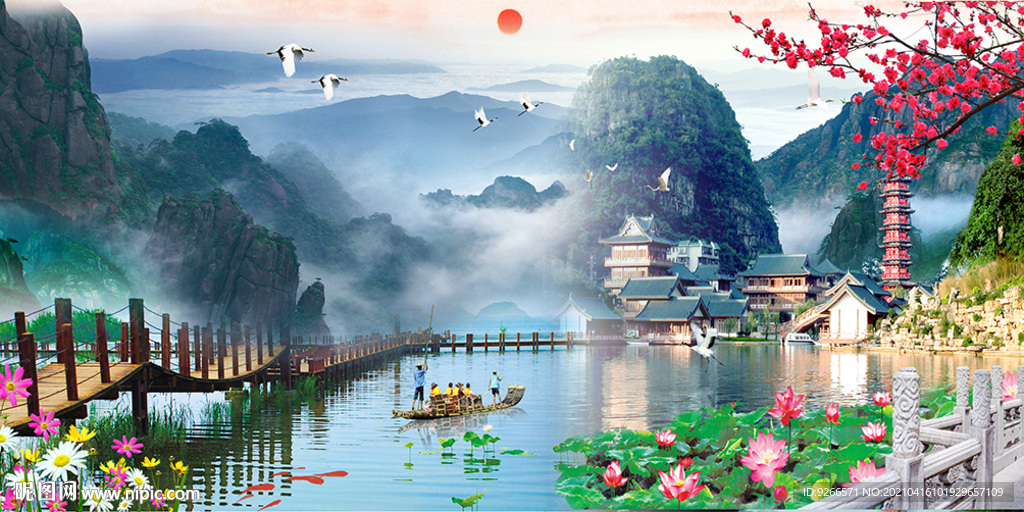 风景画 山水画 床头画 装饰画