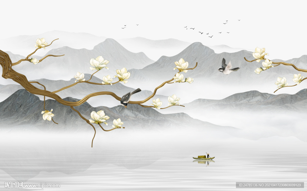 山水花鸟画