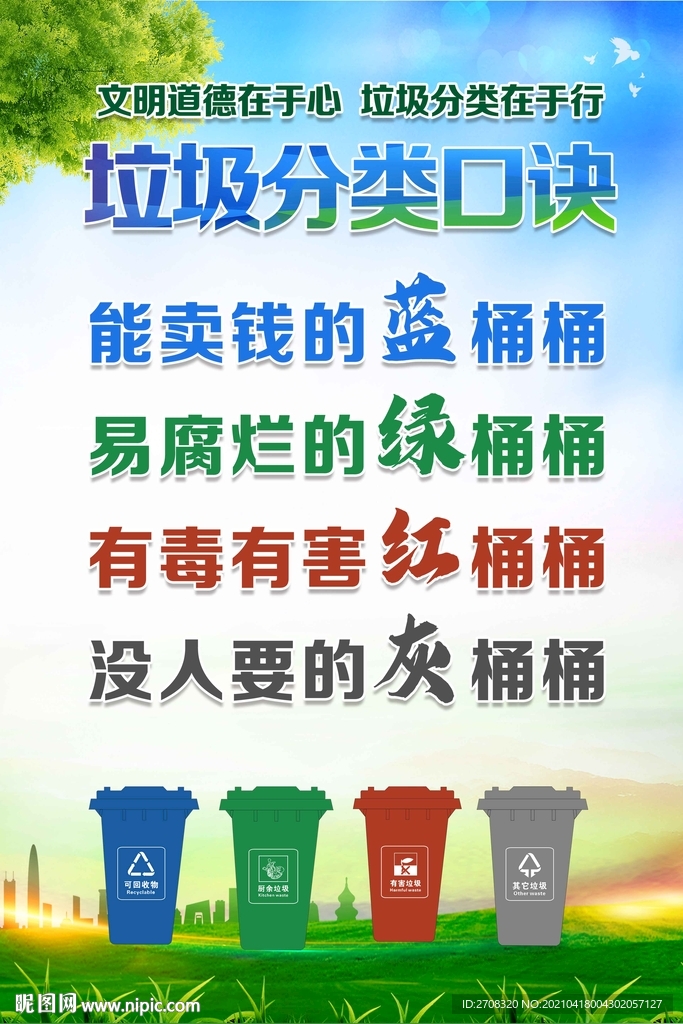 垃圾分类口诀