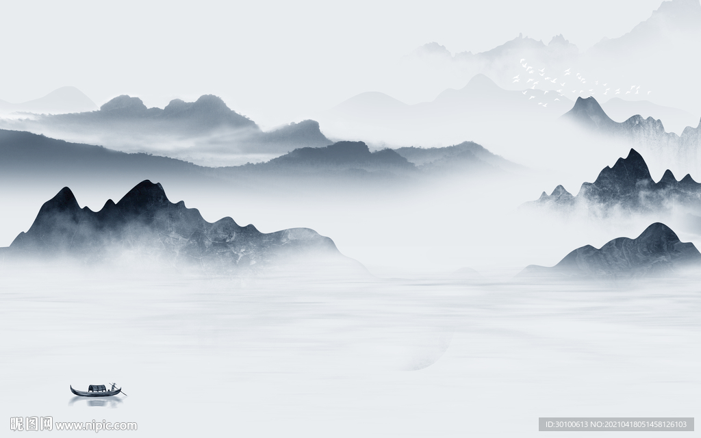 高档 客厅背景墙画 TIF分层