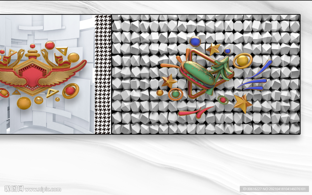 北欧背景墙装饰画