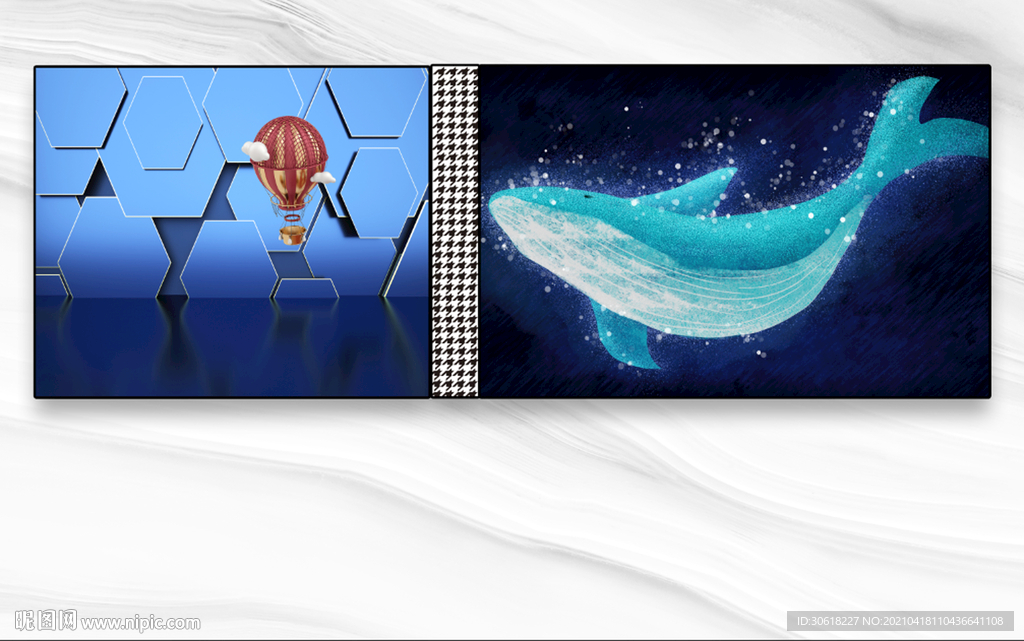 北欧背景墙装饰画