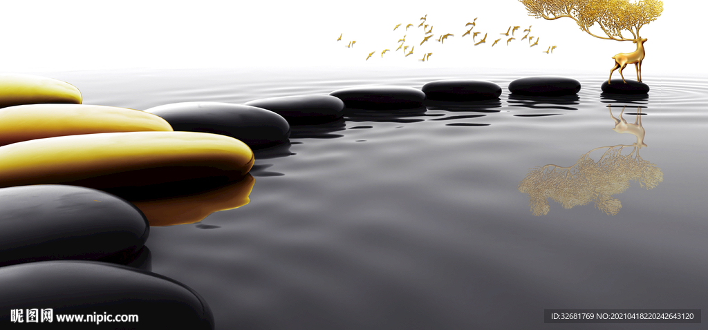 转运石麋鹿玄关