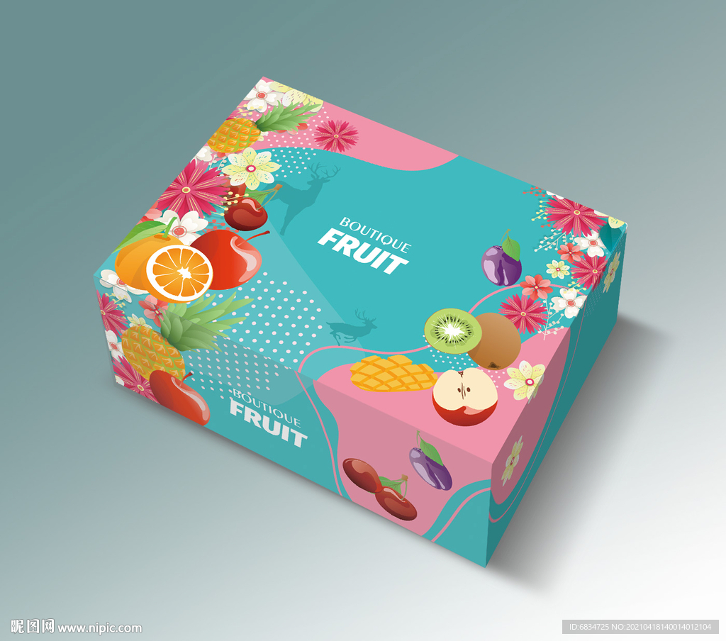 水果礼盒展开图