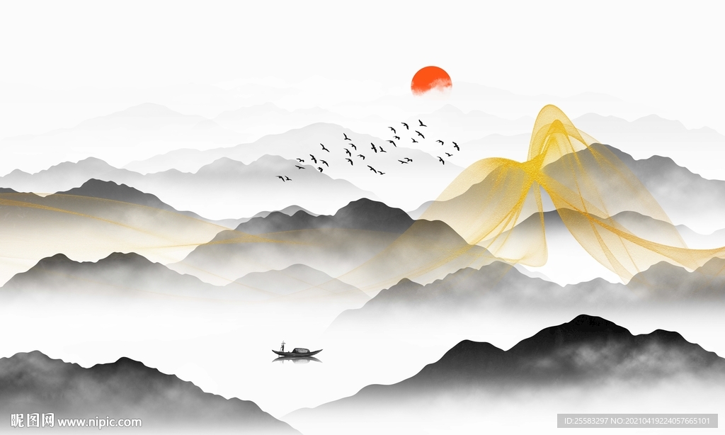 意境山水画