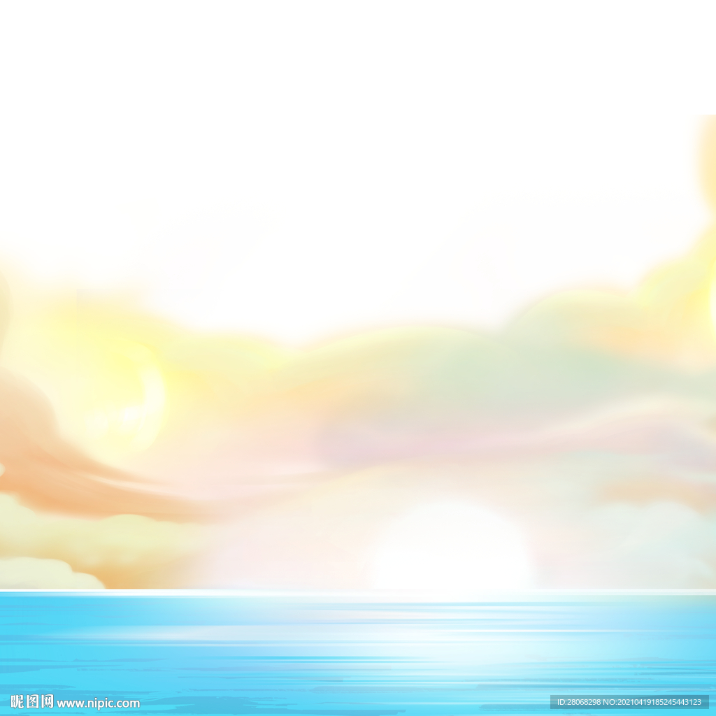 云朵旅行插画风景元素