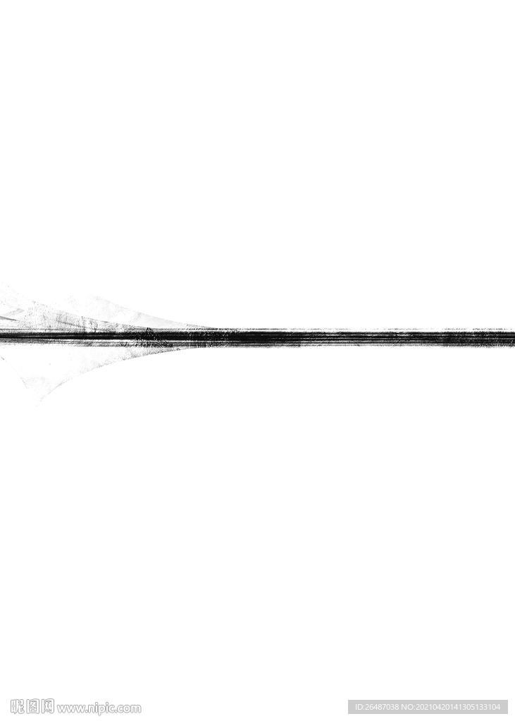 现代黑白水墨山水装饰画