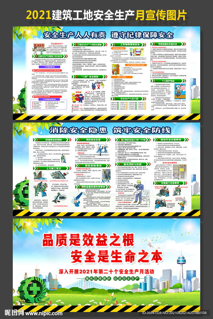 2021工地施工安全知识宣传栏