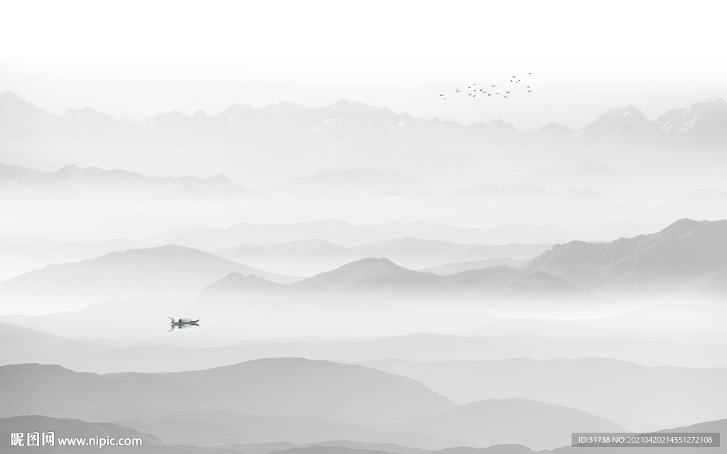 新中式山水画