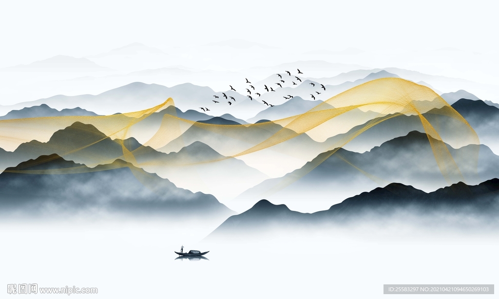新中式山水画
