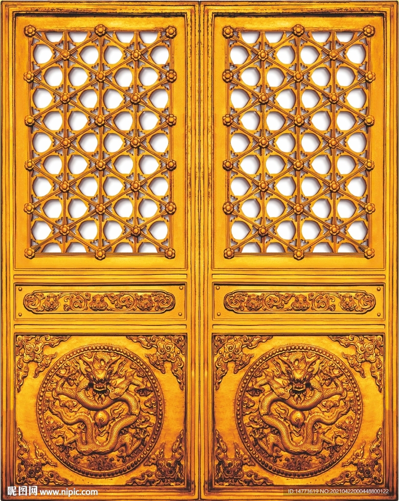 抠图高清古代门扉