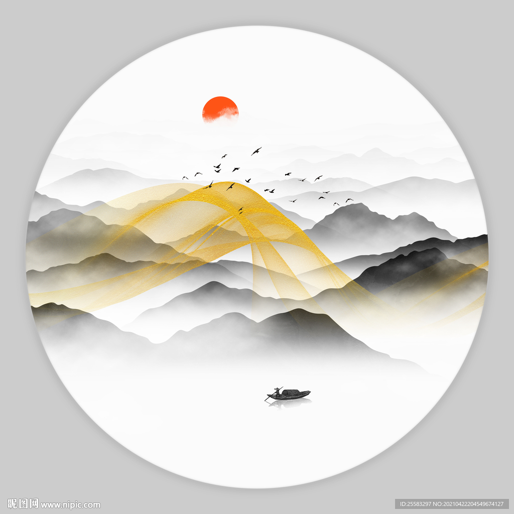 新中式水墨画